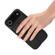 Husă Dux Ducis pentru iPhone Air, Skin Pro, cu clapetă, cu slot pentru carduri, negru