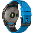 Curea de silicon pentru Garmin Fenix 7 / Forerunner 965 / 955 / 945 / 935, albastru / negru