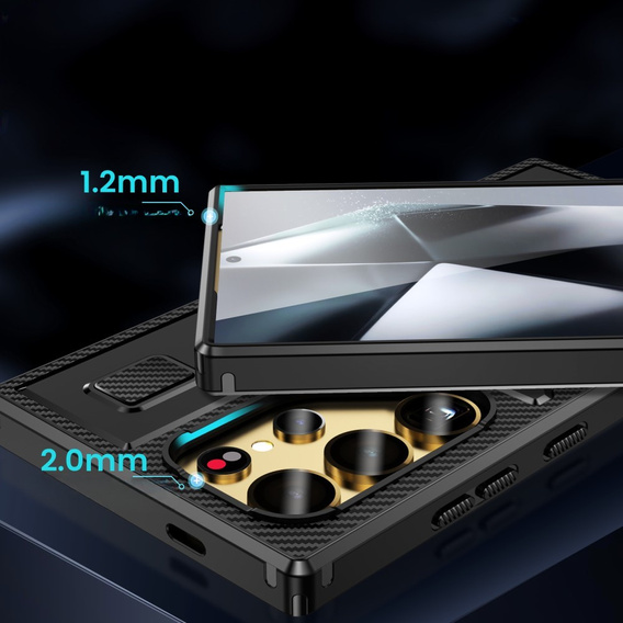 Huse pentru Samsung Galaxy S25 Ultra, Kickstand Ring, negru