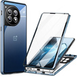 Husa pentru OnePlus 13, Magnetic Dual Glass, albastru
