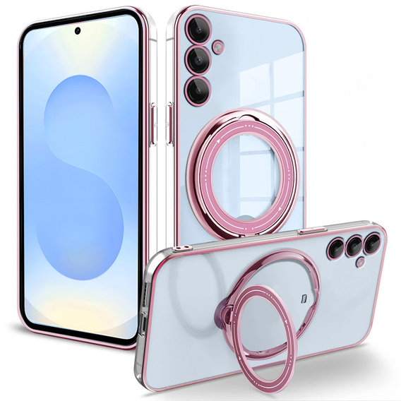 Carcasă magnetică pentru Samsung Galaxy S25+ Plus, pentru MagSafe, roz