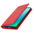 Husă din piele pentru Samsung Galaxy S23 Plus, ERBORD Grain Leather, roșu