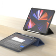 Carcasă pentru iPad Pro 12.9" 2022/2021/2020 (6/5/4 gen.), Smart Pencil, cu suport pentru stylus, albastru închis
