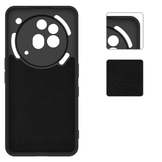 Husa pentru Nothing Phone 3a Pro, Silicone Lite, negru