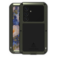 Love Mei Huse pentru Samsung Galaxy S25, armored with glass, verde