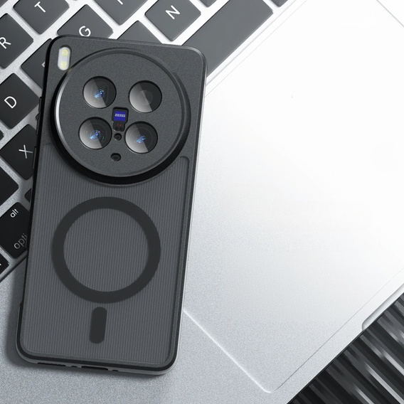 Husă pentru Vivo X200 Pro 5G, pentru MagSafe, ERBORD Matt Case, negru