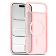 Husă Matt pentru iPhone Air, pentru MagSafe, roz translucid