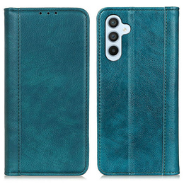 Huse pentru Samsung Galaxy A56, Wallet Litchi Leather, verde