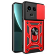 Husă blindată pentru Realme 11 5G, CamShield Slide, roșu
