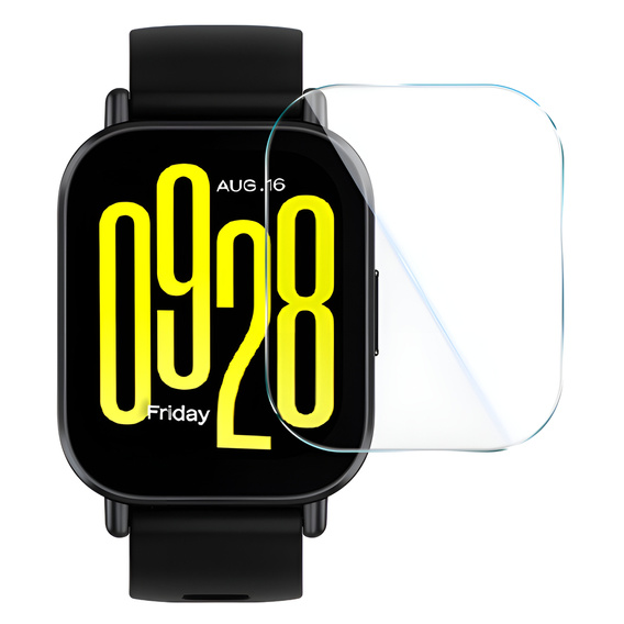 2x sticlă călită cu cadru de montare ERBORD pentru Xiaomi Redmi Watch 5 Active