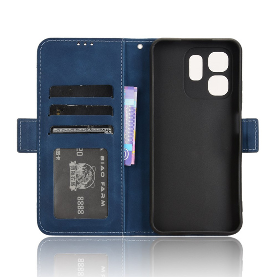 Cu clapetă pentru Infinix Hot 50i 4G, Card Slot, albastru închis