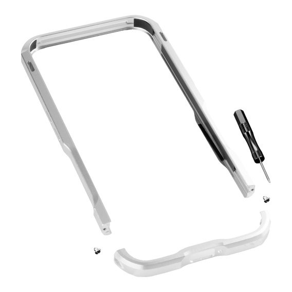Husa LUPHIE pentru Nothing Phone 2a / 2a Plus, Armor Bumper, de argint