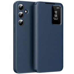 Husă cu clapetă pentru Samsung Galaxy A56 5G, Smart View Wallet, albastru
