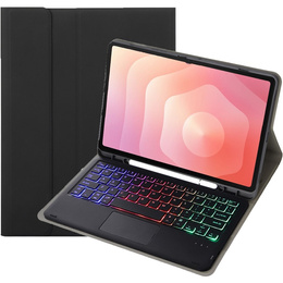 Husă cu tastatură Bluetooth iluminată și touchpad pentru Samsung Galaxy Tab S11