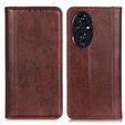Husa cu clapetă pentru Honor 200 Pro 5G, Split Leather, maro
