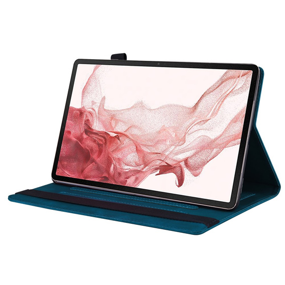 Husă pentru Samsung Galaxy Tab S10 FE+ Plus, Classic, cu spațiu pentru stylus, albastru
