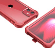 Huse pentru iPhone 11, Dexnor Full Body Rugged, transparent / roșu