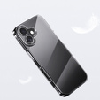 Husă pentru iPhone 16, ERBORD Slim, transparentă + sticlă 9H