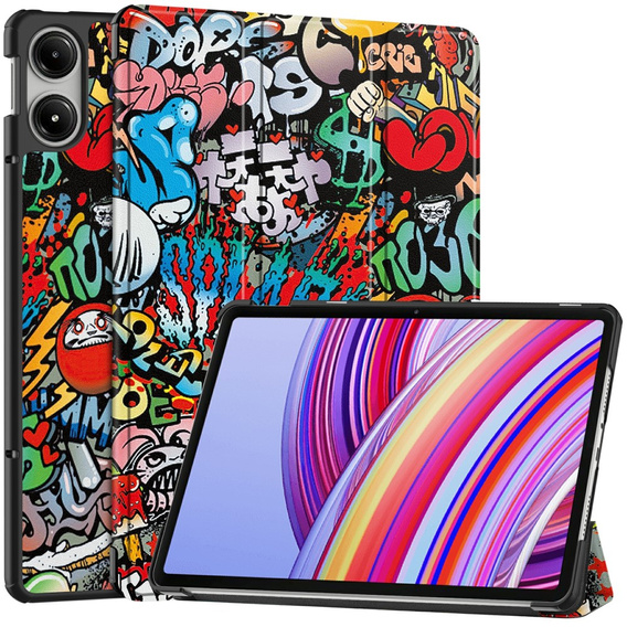Husă pentru Xiaomi Redmi Pad Pro / Xiaomi Poco Pad, Smartcase, graffiti