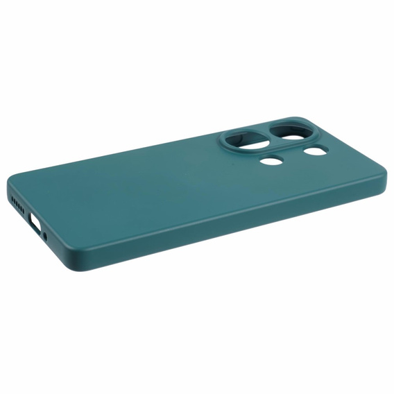 Husa pentru Xiaomi Redmi Note 13 Pro 4G, Silicone Lite, verde închis