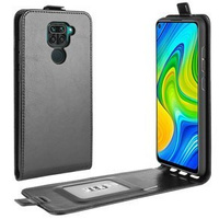 Cu clapetă pentru Xiaomi Redmi Note 9, Flip, negru