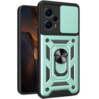 Husă blindată pentru Xiaomi Poco F5, CamShield Slide, verde
