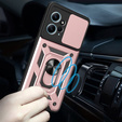 Husă blindată pentru Xiaomi Redmi Note 12 4G, CamShield Slide, roz rose gold