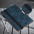 Husă pentru Samsung Galaxy Tab A9+, Classic, cu spațiu pentru stylus, albastru