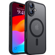 Husă mată pentru iPhone 17, pentru Magsafe, negru mat