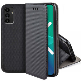 Husă pentru Samsung Galaxy M15 5G, Smart Magnet, negru + sticlă 9H