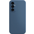Carcasa pentru Samsung Galaxy A54 5G, Silicone Lite, albastru închis + sticlă 9H