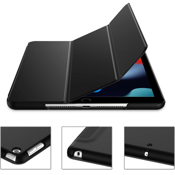 Husă pentru iPad 7/8/9 10.2 2019/2020/2021, Smartcase, negru