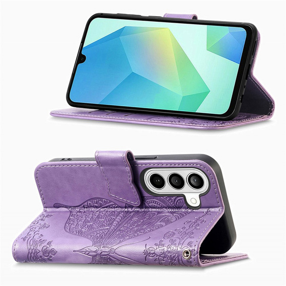 Husă tip fluture pentru Samsung Galaxy A37 5G, violet
