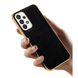 Huse pentru Samsung Galaxy A13 4G, Cowhide Leather, negru