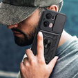 Husă blindată pentru Oppo Reno 13 Pro, CamShield Slide, negru