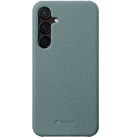 Carcasă MELKCO pentru Samsung Galaxy S24, din piele, albastru