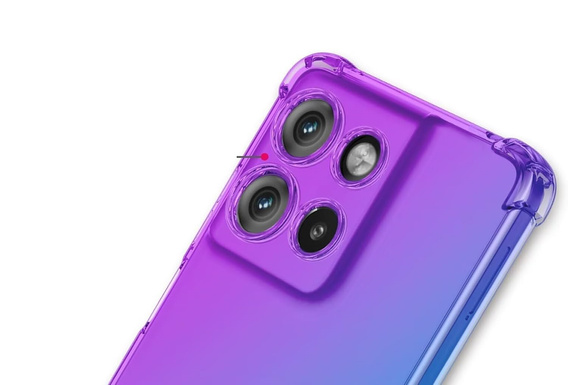 Husa pentru Motorola Moto G15 / Motorola Moto G15 Power, Gradient Dropproof, Violet / albastru