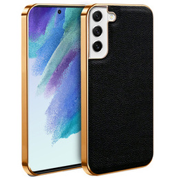 Huse pentru Samsung Galaxy S21+ Plus, Cowhide Leather, negru