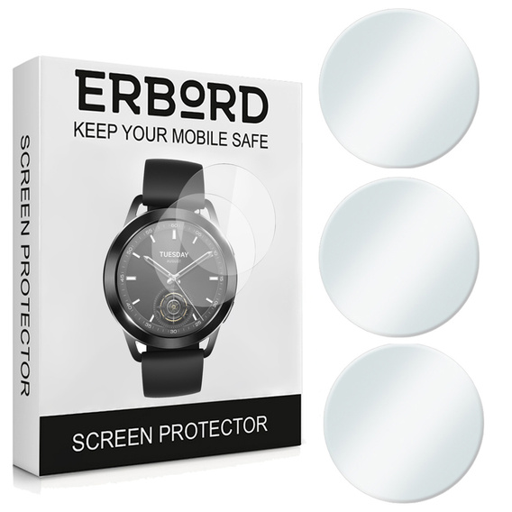 3x ERBORD Hydrogel Foil pentru Xiaomi Redmi Watch 4