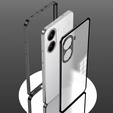 Carcasă pentru Xiaomi Poco X7 Pro 5G, Frame Case, negru