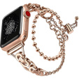 Brățară pentru femei pentru Apple Watch 1/2/3/4/5/6/7/8/9/SE 38/40/41mm, roz rose gold