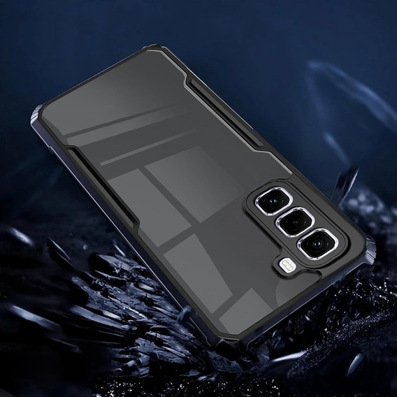 Huse pentru Infinix Hot 50 Pro+ 4G, AntiDrop Hybrid, negru