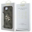 GUESS Huse pentru iPhone 16E, 4G Big Metal Logo, maro