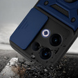 Husă blindată pentru Oppo Reno 13, CamShield Slide, albastru