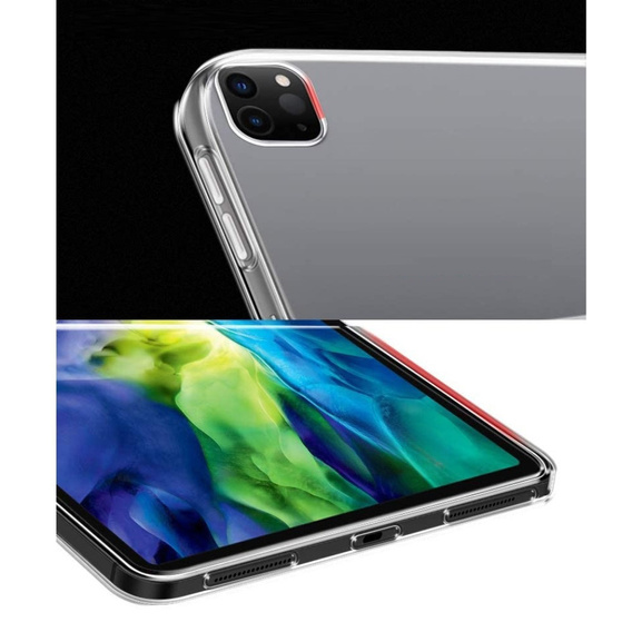 Husă pentru iPad Pro 12.9 2022 / 2021 / 2020 / 2018, silicon, transparentă