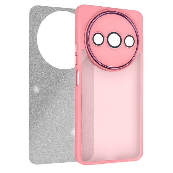 Huse pentru Xiaomi Redmi A3, Glittery Powder, roz