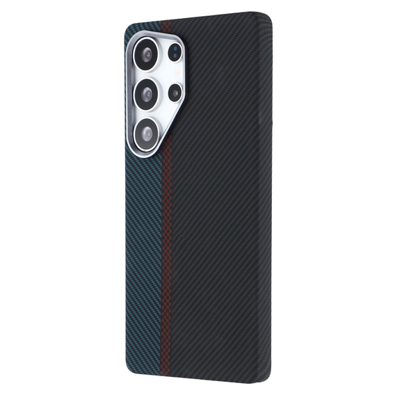 Carcasa pentru Samsung S25 Ultra, Carbon Fiber MagSafe, negru / albastru