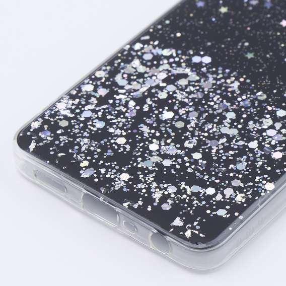 Huse pentru Oppo A58 4G, Glittery, negru