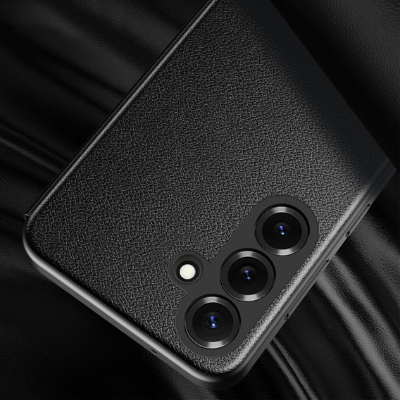 Husă din piele Smart View Window pentru Samsung Galaxy S26, negru