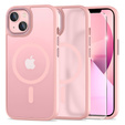 Husă pentru iPhone 13, pentru MagSafe, ERBORD Matt Case, roz + sticlă pentru ecran